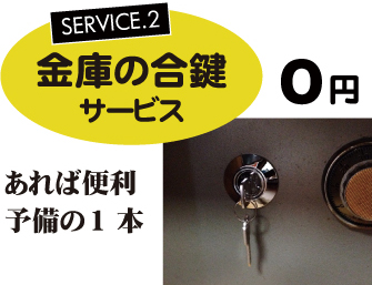 金庫の合鍵